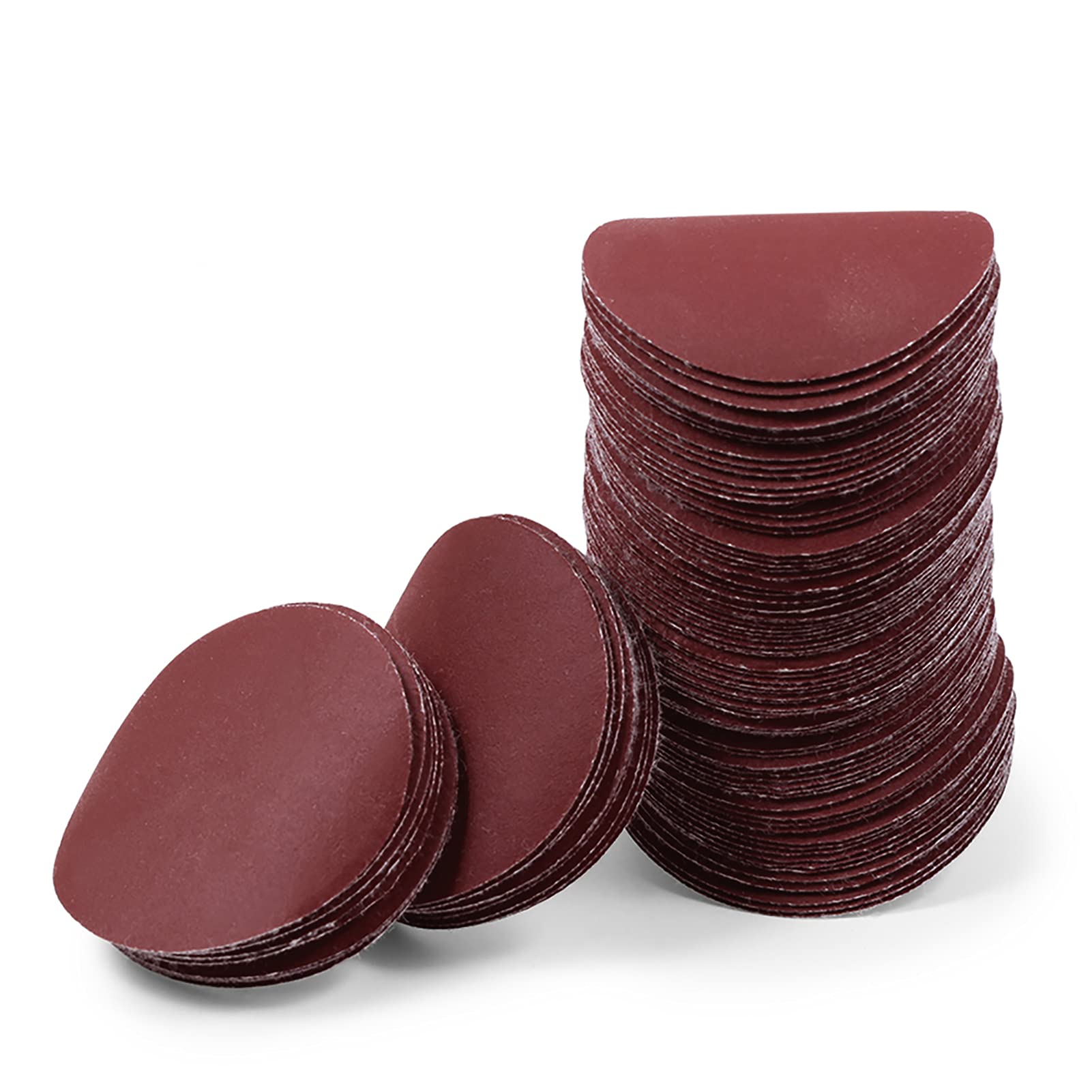 LEONTOOL 2 Inch Hook and Loop Sanding Discs 800 Grit 100Pcs Sandpaper Discs for Random Orbital Sander Pads Grinding Polishing Metal Wood Rubber Leather Plastic Stone Glass
