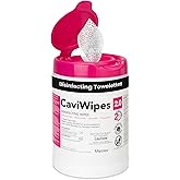 Metrex CaviWipes 2.0 Surface Disinfectant Towelettes – Durable Non-Woven Disinfecting Wipes for Hard, Non-Porous Surfaces in 