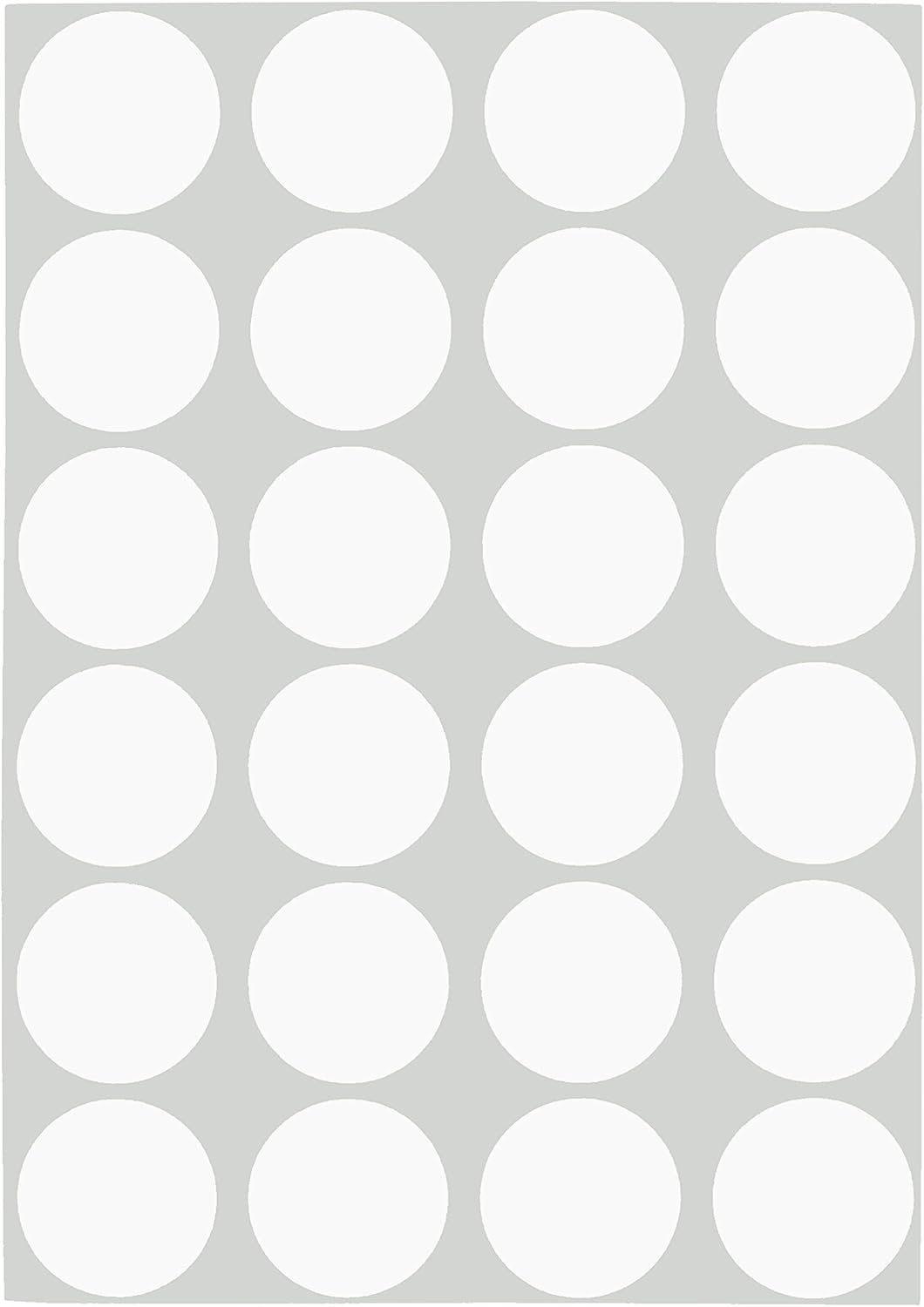 ChromaLabel 3/4 Inch Round Removable Color-Code Dot Stickers, 1008 Pack, 24 Labels per Sheet, White : Office Products