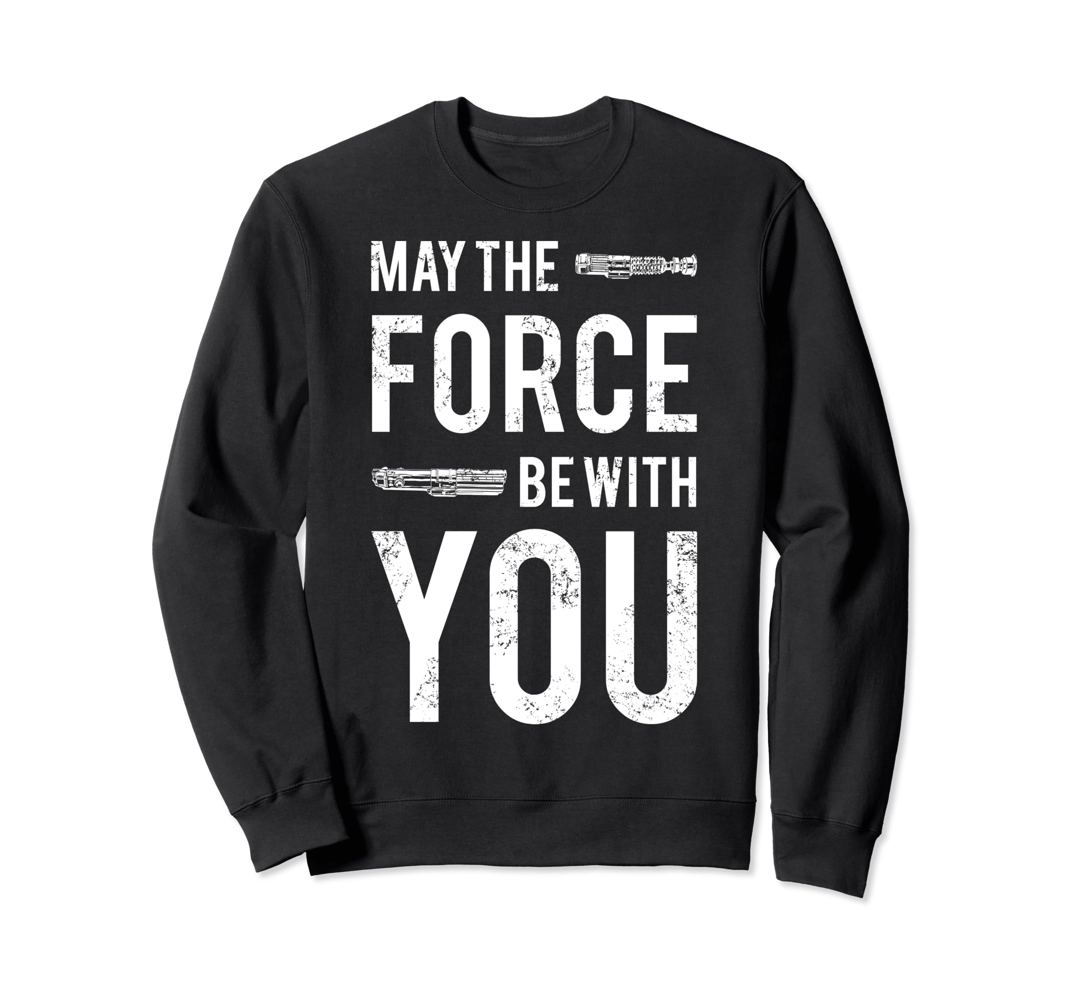 Star Wars Classic May The Force Be With You Lightsaber Logo Sweatshirt