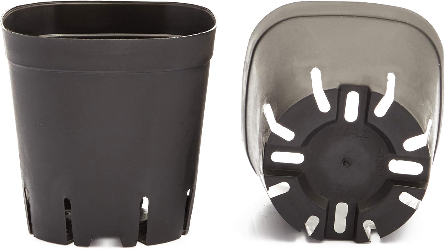 Square Nursery Plastic Flower Pots for Plants, Seedlings (2.6 in, 150 Pack): Garden & Outdoor