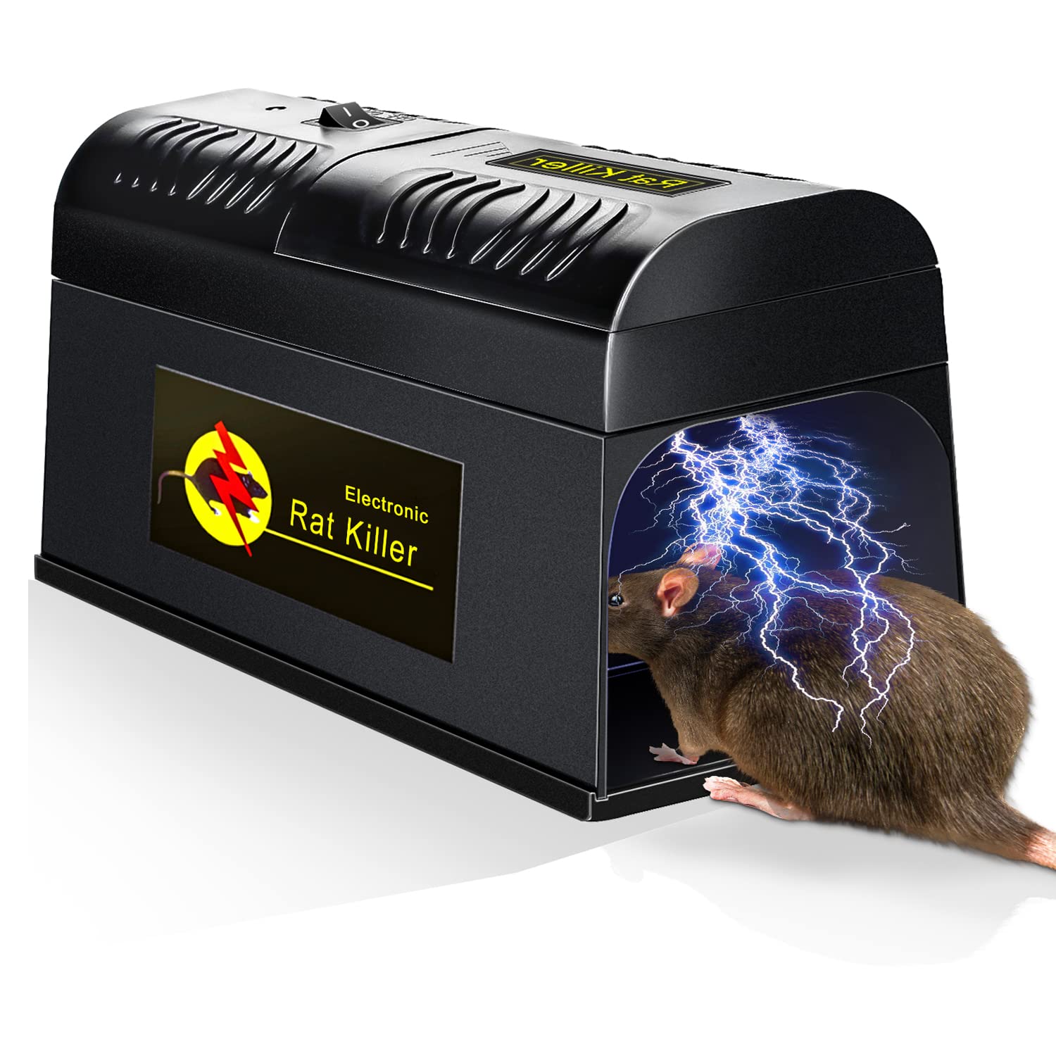 Photo 1 of Upgraded Mouse Trap Electric Rat Traps Indoor for Home, Indoor Outdoor Use, Mouse Traps No See Kill, Reusable & No Touch Rodent Control for Home