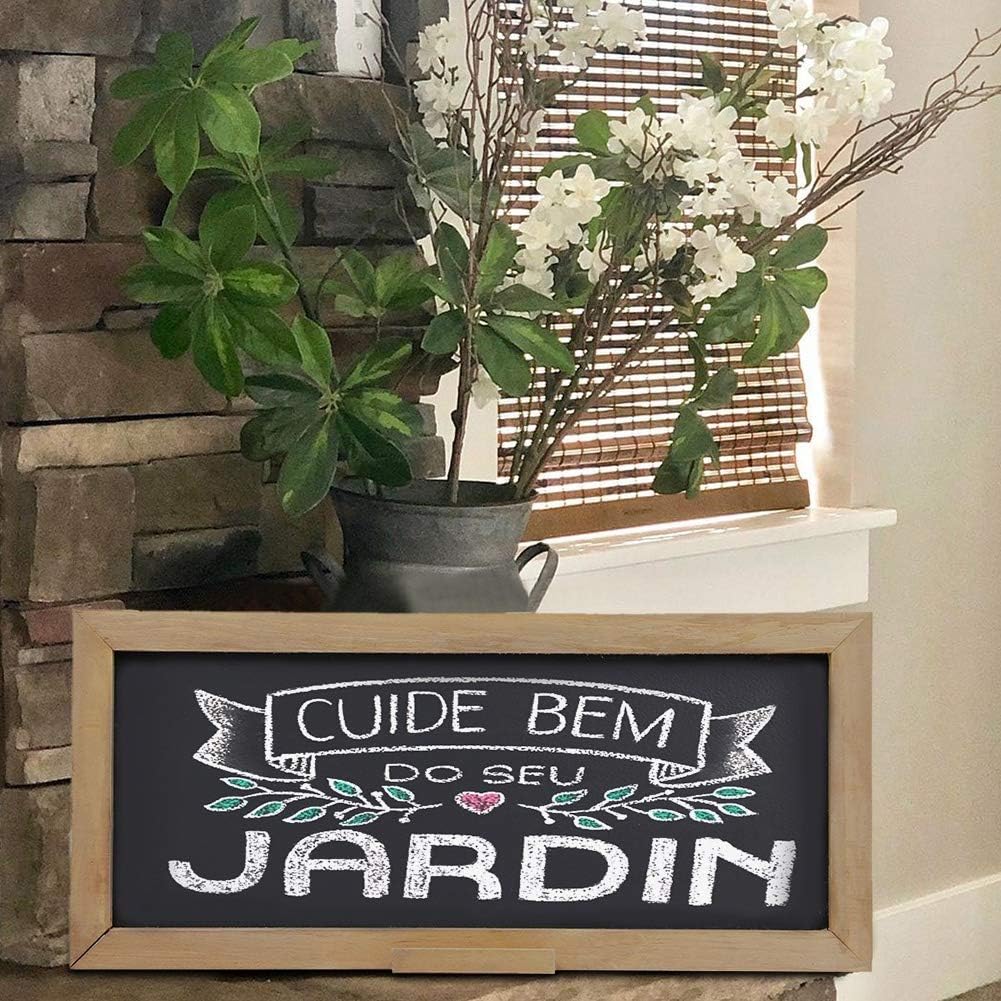SAND MINE 2 Pack Vintage Framed Chalkboard Sign with Hanging String, Decorative Chalk Board, Decorative Farmhouse Chalkboard, Erasable Message Board, Hanging Chalkboard Sign: Home & Kitchen