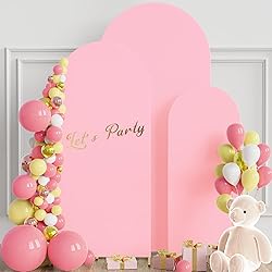 Wokceer Set of 3 Wedding Arch Backdrop Cover