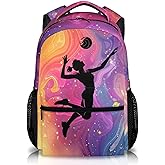 GiftRomance Kids Schoolbag, Volleyball Backpack for Girls, Pink Casual Kids Bookbag for Preschool Elementary Kindergarten Travel