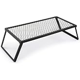 Barebones Heavy Duty Grill Grate - Cast Iron Grill Grate for Camping, BBQ and Open Fire Cooking - Portable, Simple and Ready to Go, Rectangular