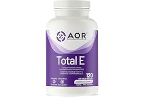 AOR Total E 445mg, 120 Softgels 120-Day Supply - Vitamin E Supplement with Tocotrienol & Coenzyme Q10 Ubiquinol CoQ10, Suppor