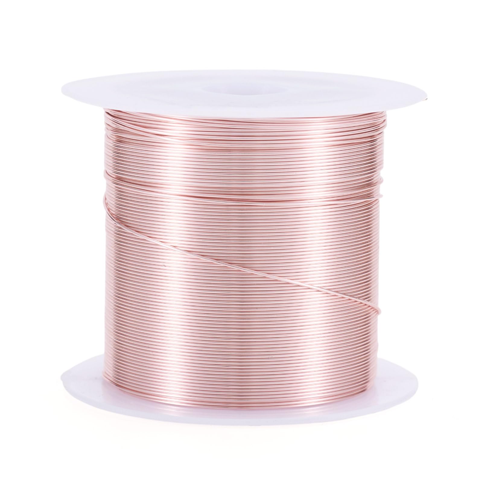 Craftdady 23M x 0.5mm Copper Wire Long Lasting Plated Rose Gold Tarnish Resistant Craft Wire For Sculpting Armature Jewellery Making