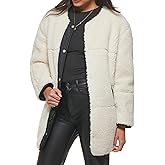 Levi's womens Levi's Women's Midlength Sherpa Coat With Reversible Wear