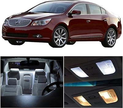 Amazon Com Anpart White Super Bright Accessories Replacement Package Kit Fits For 2010 2016 Buick Lacrosse Car Interior Dome Lights Map Lights Trunk Lights License Plate Lights Pack Of 11 Automotive