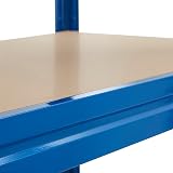 BiGDUG Heavy Duty Garage Shelving Unit 450 kg per Shelf 4 Tier Blue view 5