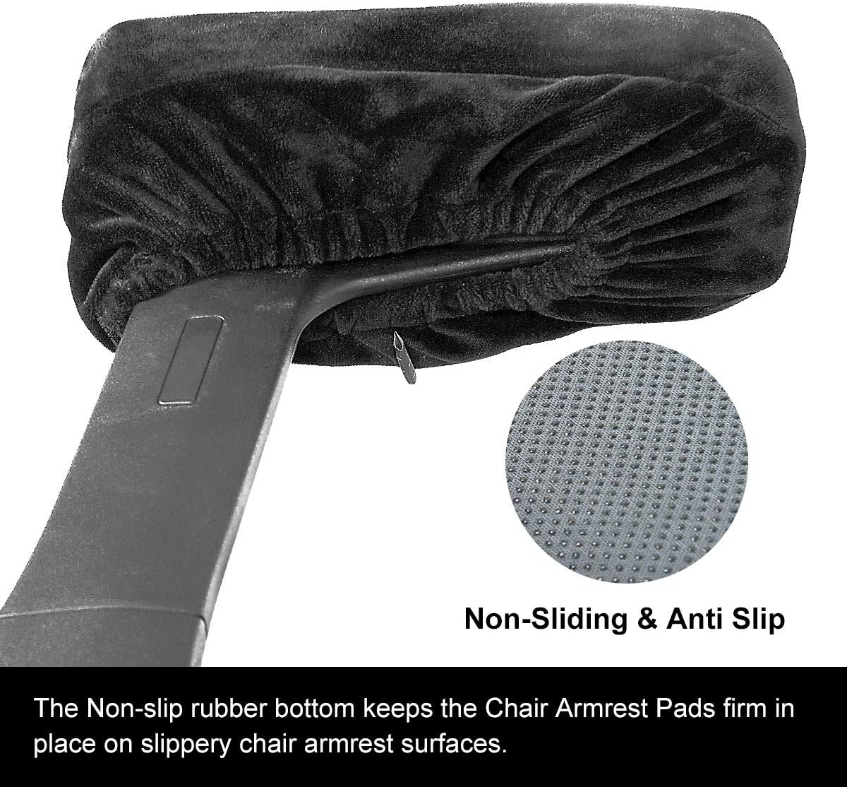 baibu Ergonomic Memory Foam Office Chair Armrest Pads, Comfy Gaming Chair Arm Rest Covers for Elbows and Forearms Pressure Relief(Set of 2) : Office Products