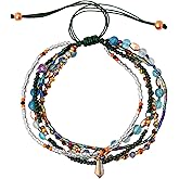 MINACHI Bohemian Bead Stacked Bracelet, Vintage Multi-Layer Bracelet, Gift for Her