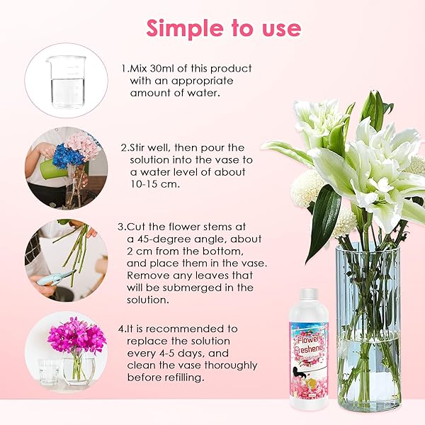 500ML FLOWER FRESHENER- INDOOR AND OUTDOOR ALL PURPOSE BLOOM PLANT FOOD – SUITABLE FOR ALL TYPES OF FLOWERS AND PLANTS ROSES, LILIES, BELLFLOWERS, DAISIES ETC, USE IN GARDENS & HYDROPONIC SYSTEMS