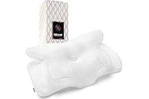 CHORBEYCH Ultra Pain Relief Cooling Pillow for Neck Support, Adjustable Cervical Pillow Cozy Sleeping, Odorless Ergonomic Contour Memory Foam Pillows, Orthopedic Bed Pillow for Side Back Stomach Sleeper