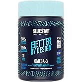 Blue Star Nutraceuticals Omega-3 Fish Oil – High-Potency EPA & DHA (673 mg EPA / 306 mg DHA per Softgel), Triglyceride Form,