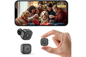 Zongbi Hidden Camera,Mini WiFi Wireless Surveillance Camera with SD & Cloud Storage Night Vision App Live View Motion Detection Smallest Smart Camera for Home Monitoring