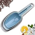 Ice Scoop Set of 3, Multi-purpose Plastic Kitchen Scoops Bar Scooper for Canisters, Flour, Powders, Dry Foods, Candy, Pop Corn, Coffee Beans and Pet Food