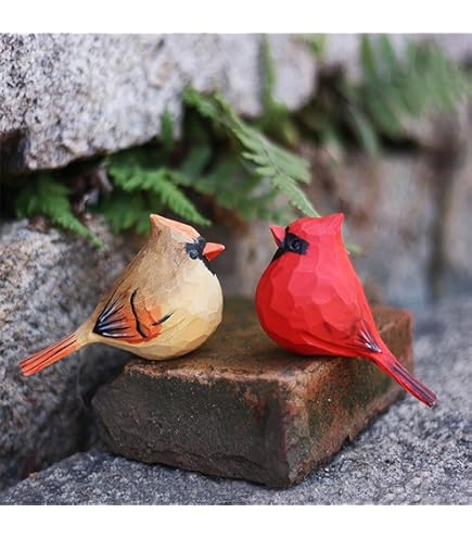 Amazon.com: The Bridge Collection Resin Cardinal Pair on Tree