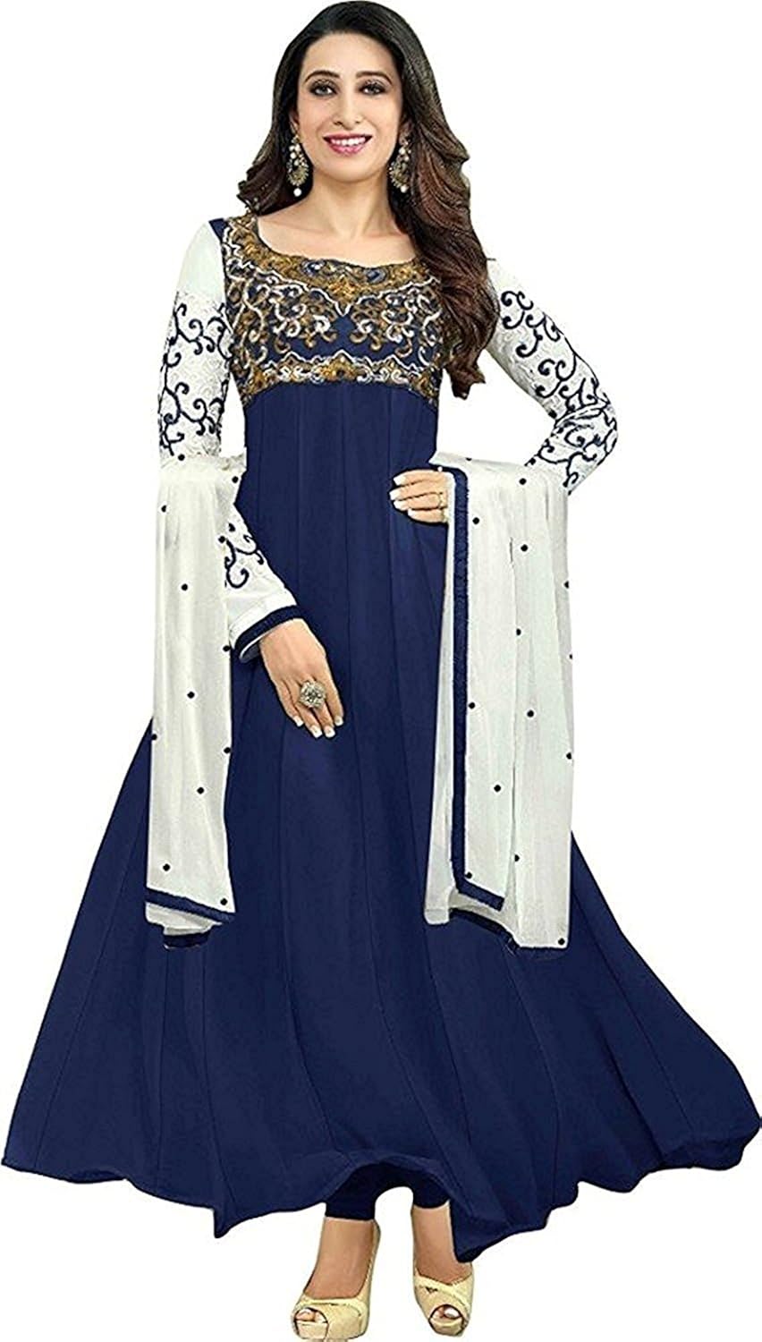 sm beauty collection georgette lehenga choli (kari worhk_beige_free size)