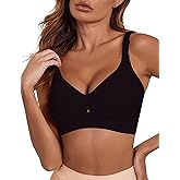 Wireless Bra for Women No Underwire - Seamless Full Coverage Comfort Bra, Breathable Supportive Everyday Push Up Bralette