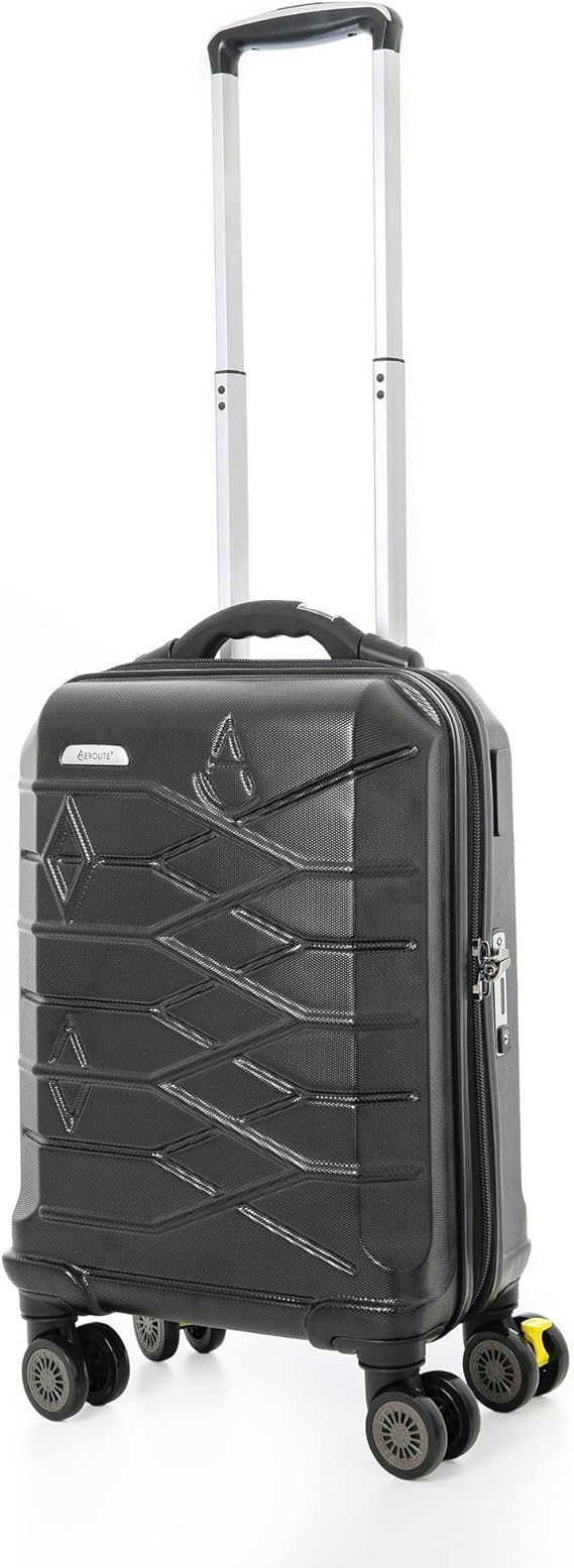 Aerolite Smart Suitcase with USB Phone Charger Port, Bluetooth
