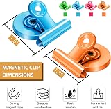 Artcut 8 Pack Magnetic Clips Scratch-Resistant Fridge Magnets Colorful view 6