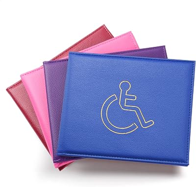 Vicloon Disabled Badge Timer Holder PU Leather Navy Blue