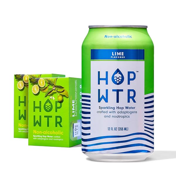HOP WTR SPARKLING HOP WATER, LIME 12 PACK,...