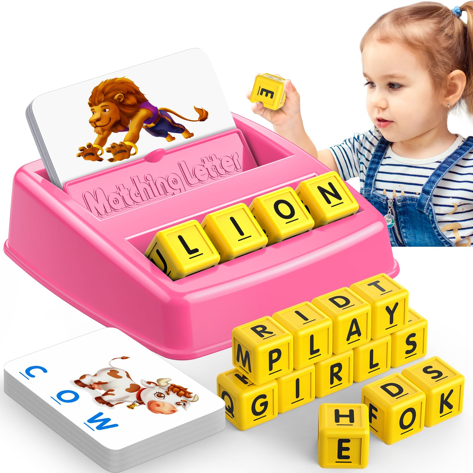 Photo 1 of Educational Toys for 3 4 5 Year Old for Toddlers 2-4 Year Matching Letter Games for 3-5 Montessori Toys for Kids Toy for Ages 2-4 4-6 Birthday Halloween Christmas Easter Gifts for 3-5 Year Old