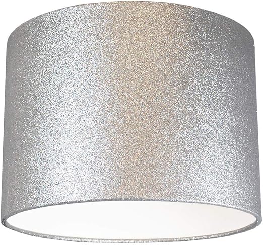 Silver Glitter Metallic Effect Lampshade Or Ceiling Light Shade 10