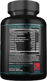 SS Sport Supplies Glucosamine Chondroitin Plus 5 Vitamins 120 Capsules 1000mg view 2