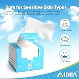 AIDEA Disposable Face Towels 50 Count Sensitive Skin Makeup Removing Travel Dry view 5