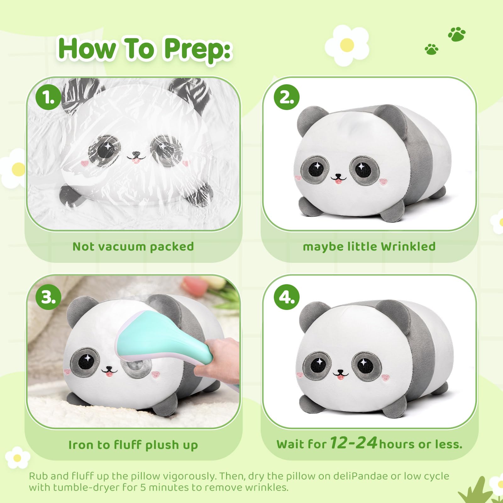 Mewaii Panda Plush, Cute Panda Plushies Toy, Soft