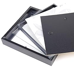 Lawrence Frames 785088 Shadow Box Frame, 8x8, Black