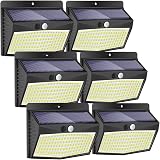 Peasur 168LED Solar Lights Outdoor 6 Pack Motion Sensor IP65 Waterproof Fence view 1