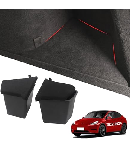 AutoQi For 2020-2024 Tesla Model Y Trunk Organizer, Model Y Trunk Insert Cargo - View #8