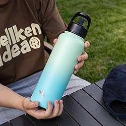 Konokyo Insulated Water Bottle with Straw,22oz 3
