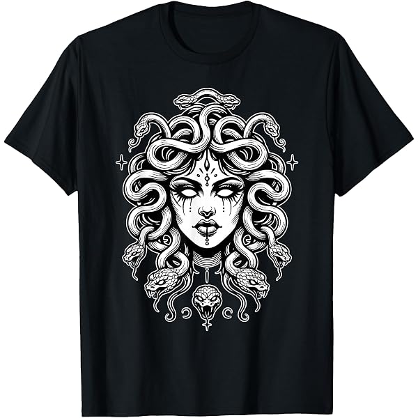 Amazon.com: Medusa Greek Mythology Ancient Dark Retro Design