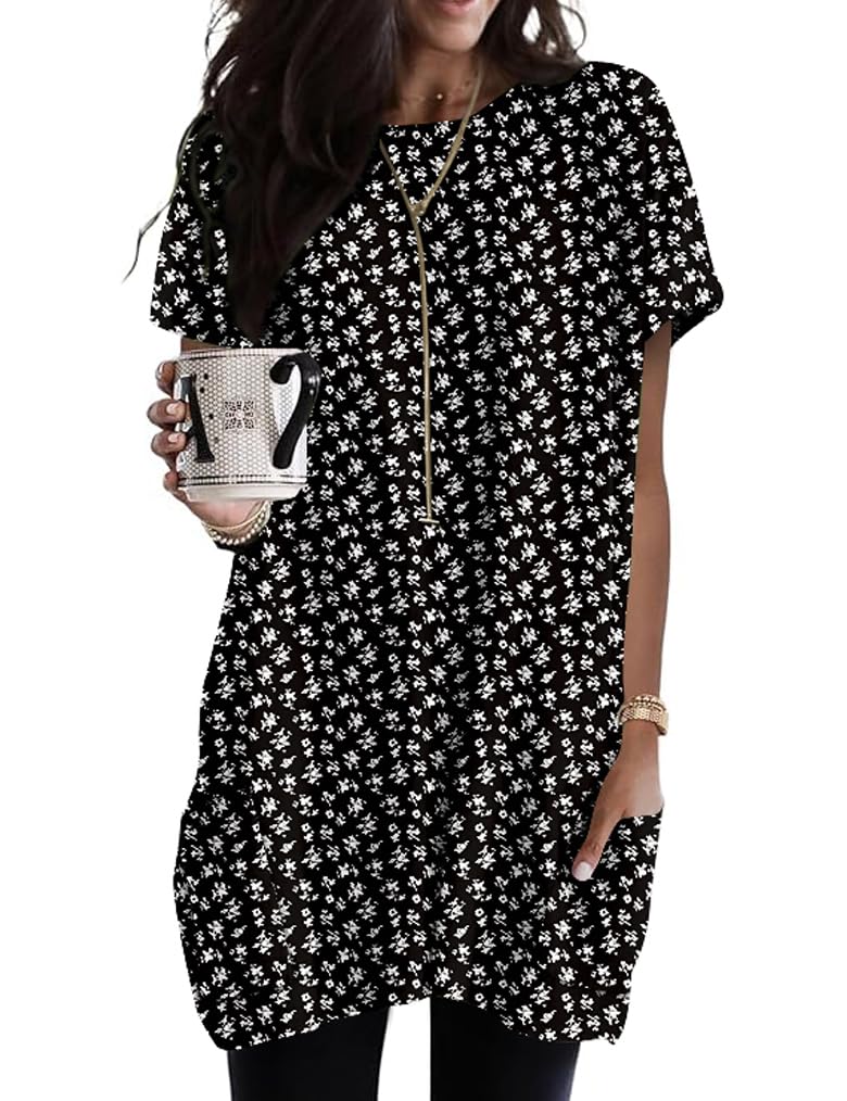 Women Plus Size Tops Short Sleeve Tunic Shirts