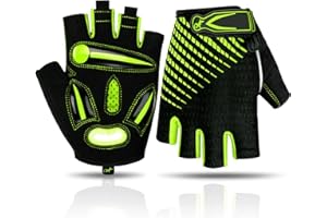 BIKINGMOREOK Bike Cycling Gloves for Men Women,Non-Slip Breathable 5MM Gel Pads DH Mountain Road Bicycle Gloves for MTB Biking Cycling,Workout Sports