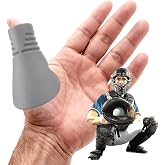 Rolitwils Baseball Catcher Thumb Guard - Grooved Silicone Thumb Protector for Catcher's Mitt - Shock Absorption Shield for Thumb Jams and Over-Extension - Baseball and Softball, Adult and Youth
