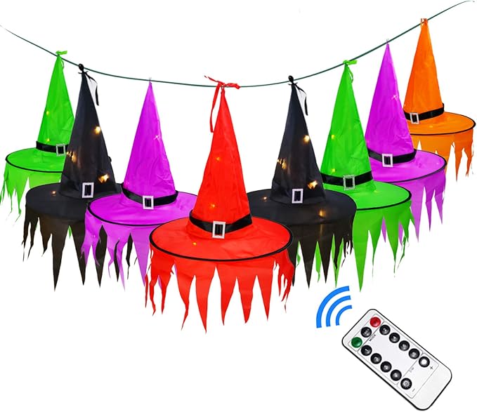 witches hat string lights