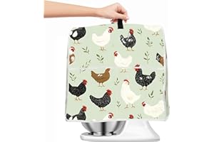 SEEWAN Stand Mixer Cover Compatible for 6-8 Quart Stand Mixer Kitchen Dust Cloth Cover with Pockets (Chicken, L)