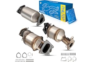 PHILTOP Catalytic Converter Kit Compatible with Honda,Acura, 2005-2008 Pilot 3.5L,2003-2007 Accord 3.0L EX/LX,2005-2010 Odyssey 3.5L EX/LX,2004-2008 TL 3.2L,2003-2008 Ridgeline/MDX 3.5L(EPA Compliant)