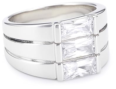Esprit Collection Damen-Ring 925 Sterling Silber rhodiniert Kristall Zirkonia iocony weiß