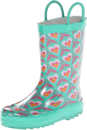 peacock rain boots