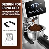 AMZCHEF Electric Coffee Grinder 48 Grind Settings, 40mm Burr, LED LCD view 5