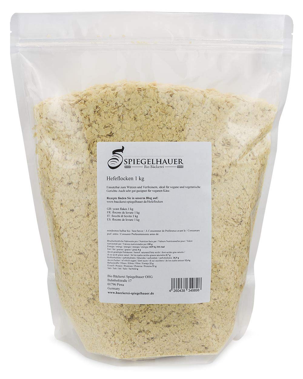 Hefeflocken 1 kg nutritional yeast Melasse edel Hefeflocken - ideal für Vegane Käsesoßen (1 kg): Amazon.de: Lebensmittel & Getränke - 