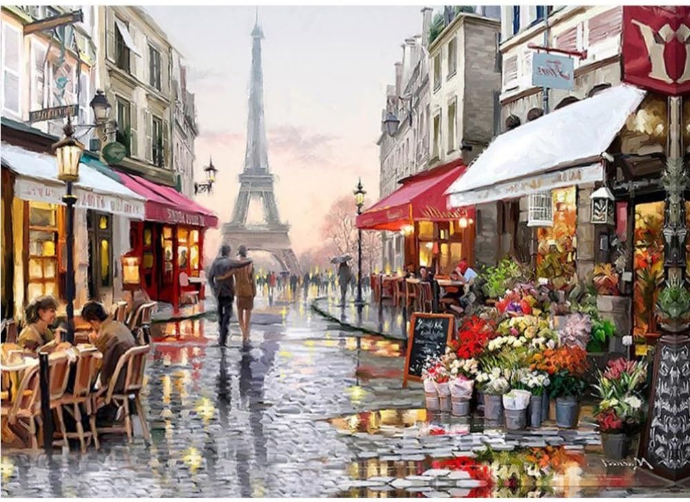 GSBRSNTS 5D Diamantmalerei Seebrücke Sellin - 50x60cm DIY Bild